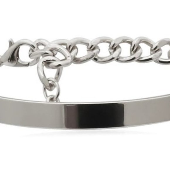 Women's Boho Thick Silver Charm Bracelets 4PC Set Bangles Punk - Picture 5 of 6